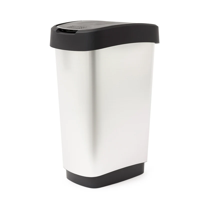 Pattumiera con coperchio basculante 50 l TWIST ART