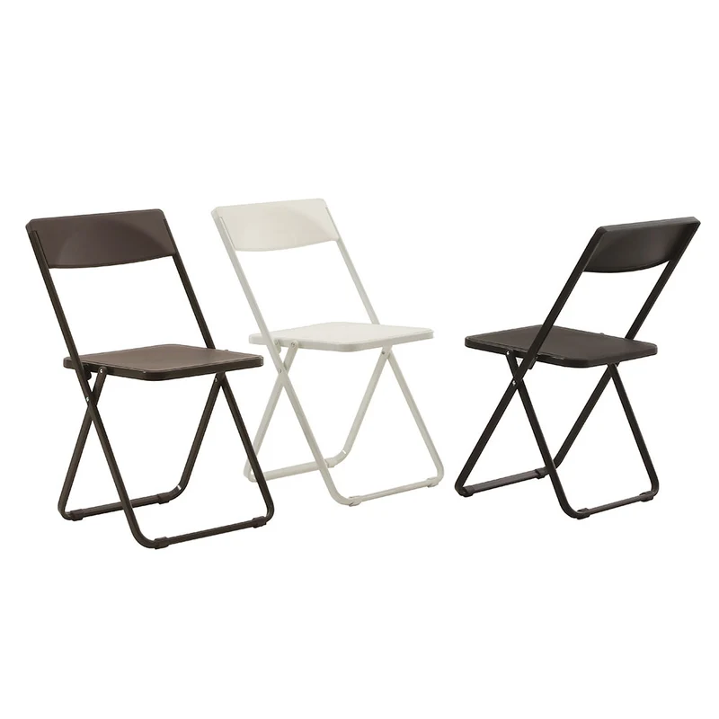 Set da 4 Sedia moderna pieghevole in metallo e polipropilene cm 44x51x77h - vari colori