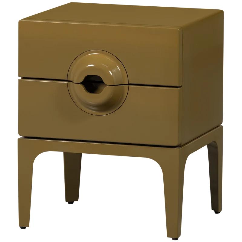 Merge comé/comodo 2 cassetti legno giallo miele