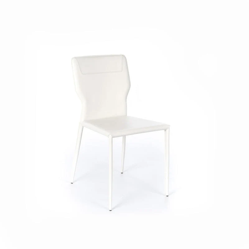 Set da 4 Sedia living in similcuoio moderna cm 44x56x86h - vari colori