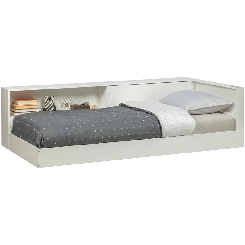 Letto angolare connect bianco