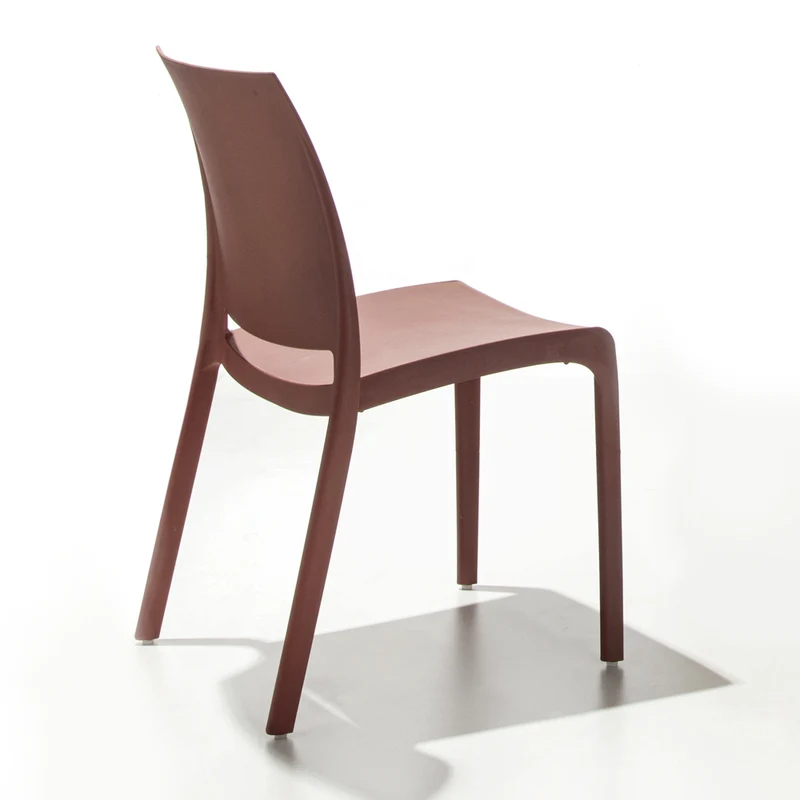 Vela - Set da 4 Sedia per esterno interno in polipropilene cm 51x50x83h- vari colori