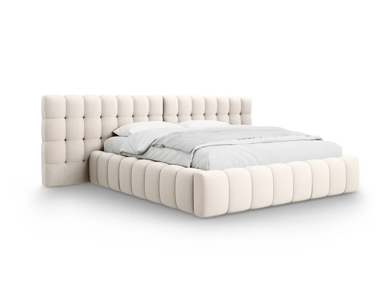 Letto contenitore con testiera doppia, "Mamaia", 230x300x100