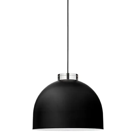 Lampada rotonda LUCEO - Nero/Trasparente - AYTM - Ø45xA36 CM