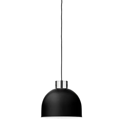 Lampada rotonda LUCEO - Nero/Trasparente - AYTM - Ø28xA25,5 CM