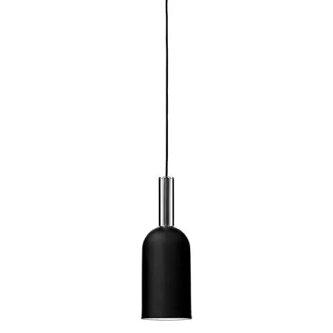 Lampada cilindrica LUCEO - Nero/Trasparente - AYTM - Ø12xA35 CM