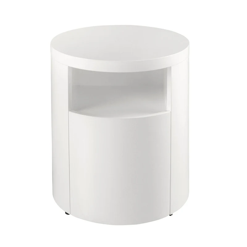 Comodino in legno bianco
