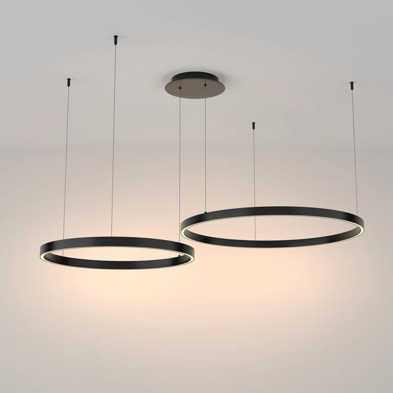 Sospensione RIM 2 Luci nero 3000K