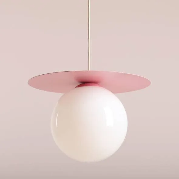 Lampada a sospensione LOOP BABY PINK L