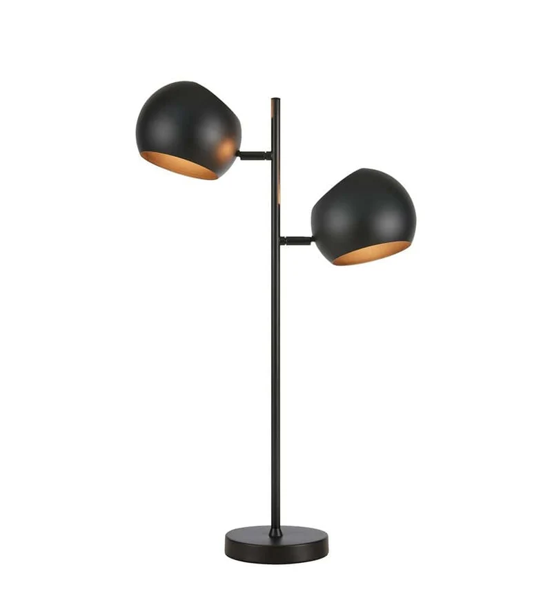 EDGAR Lampada da Tavolo 2L Nero