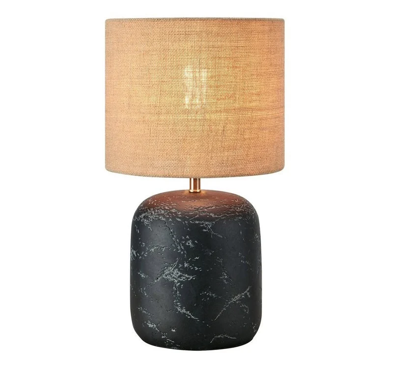 MONTAGNA Lampada da Tavolo 1L 45cm Nero/Naturale