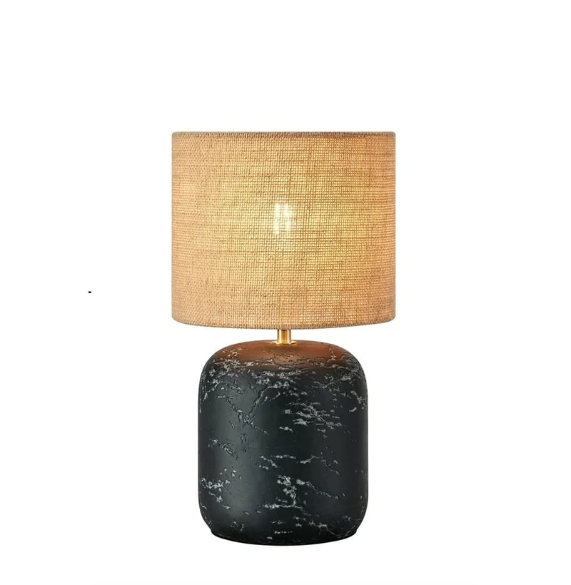 MONTAGNA Lampada da Tavolo 1L 32cm Nero/Naturale