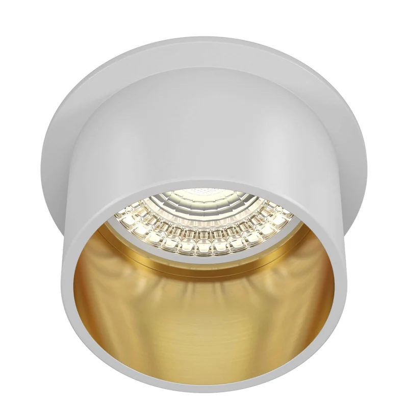 SET 6 PEZZI · Faretto da incasso REIF bianco/dorato · prezzo per 6 pezzi