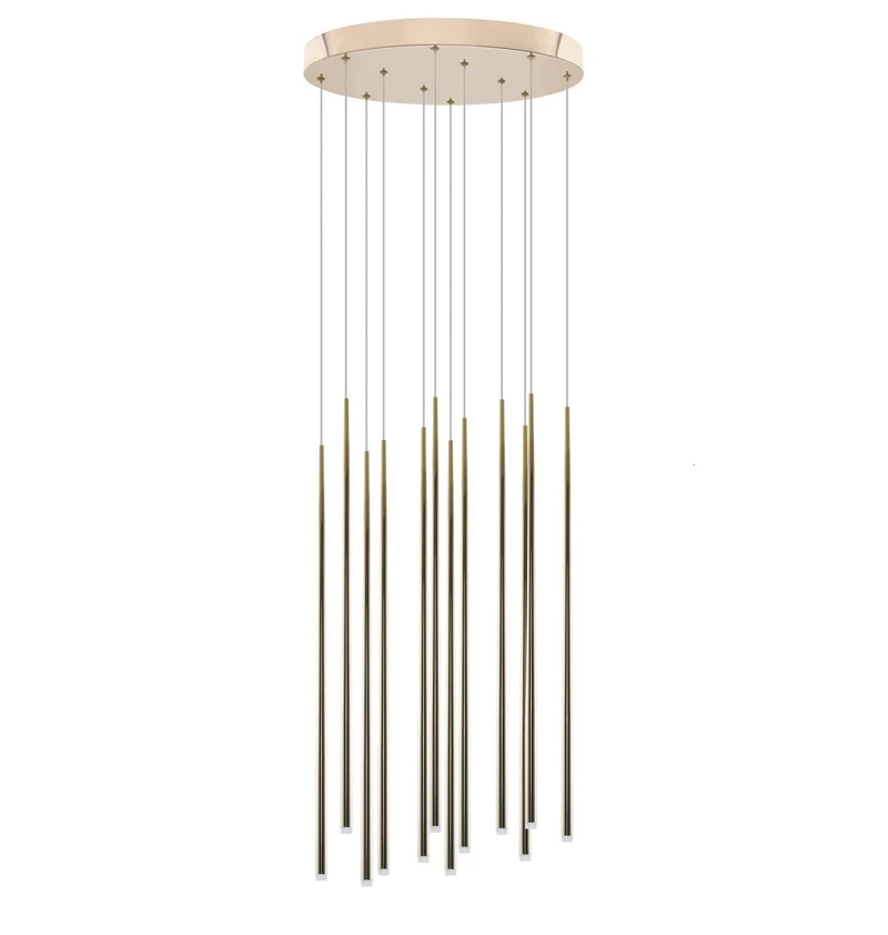 Lampada sospensione Louise 12 gold