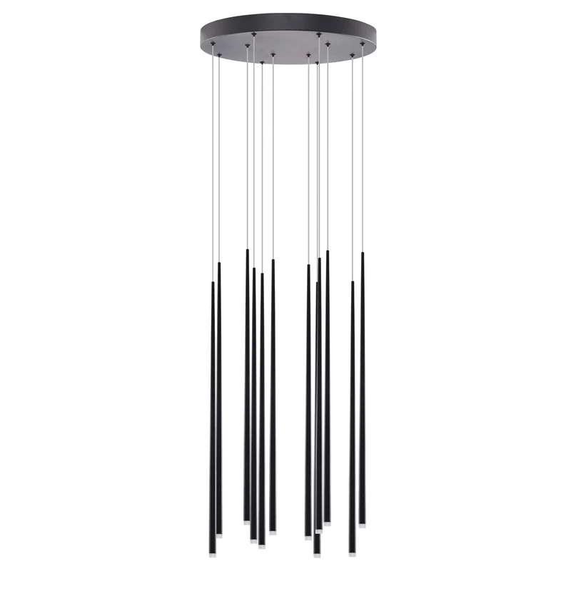Lampada a sospensione Louise 12 black