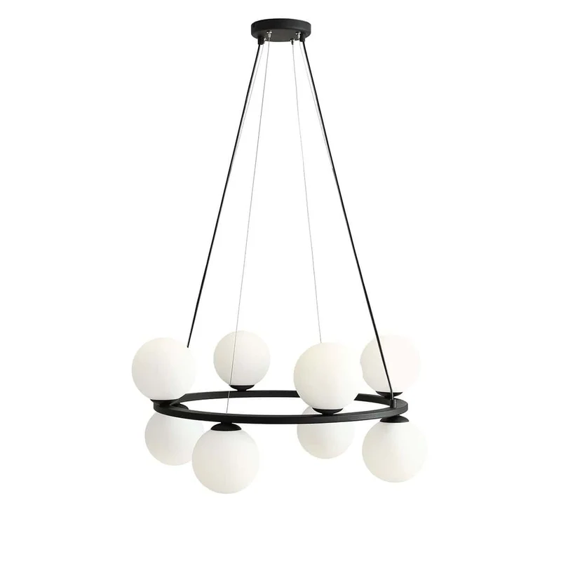 Lampada a sospensione KRONE 8 BLACK