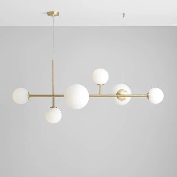 Lampada a sospensione DIONE Brass 6 luci - 130 x h110 cm