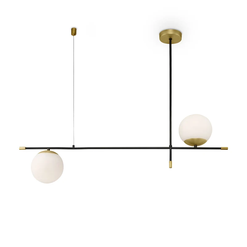 Lampada a sospensione Nostalgia - Maytoni - Nero e oro - MOD048PL-02G