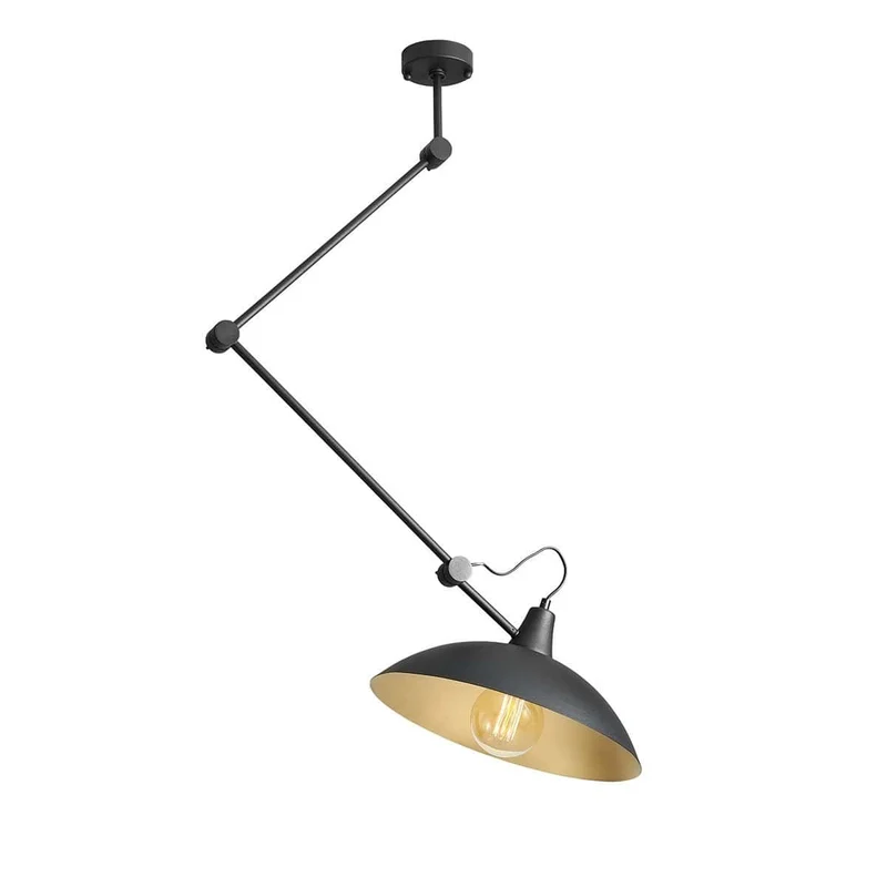 Lampada a sospensione MELOS black-gold