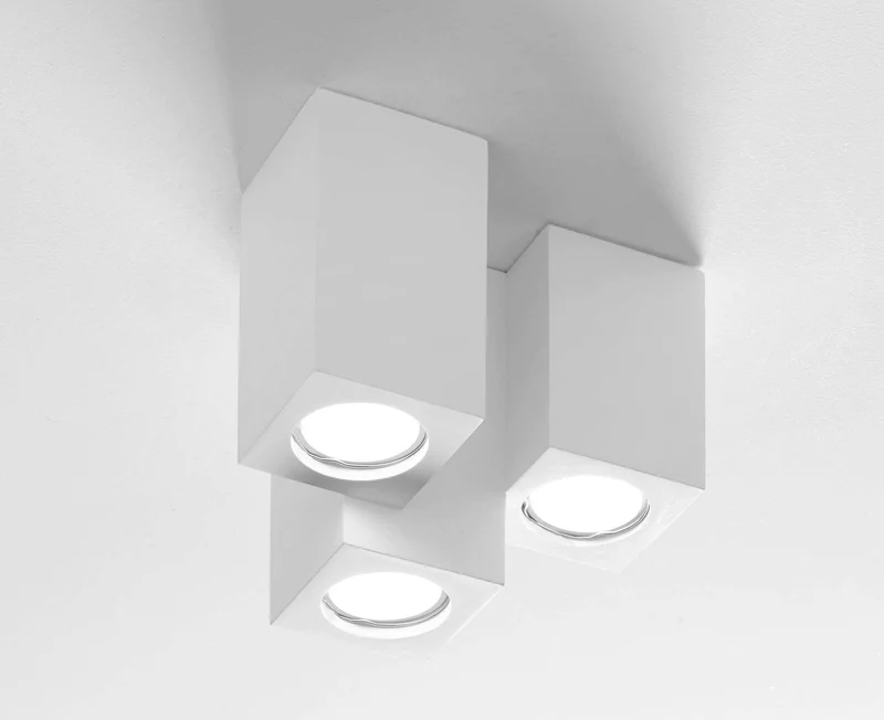 Lampada da soffitto PELLA Cubo 3 luci - 18,5 x h13 cm