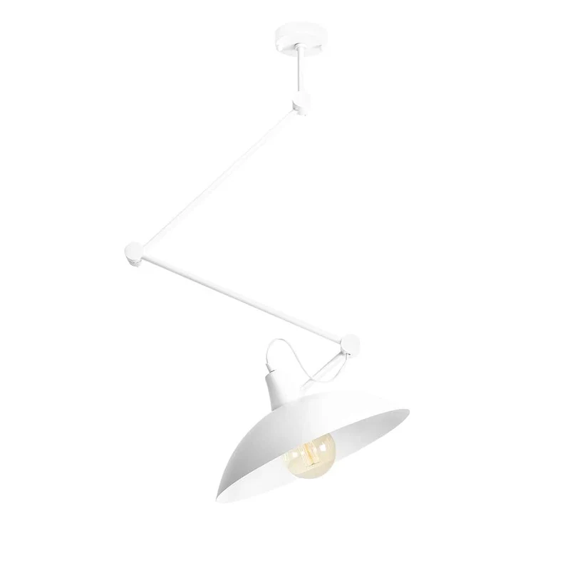 Lampada a sospensione MELOS white - h45-137 cm