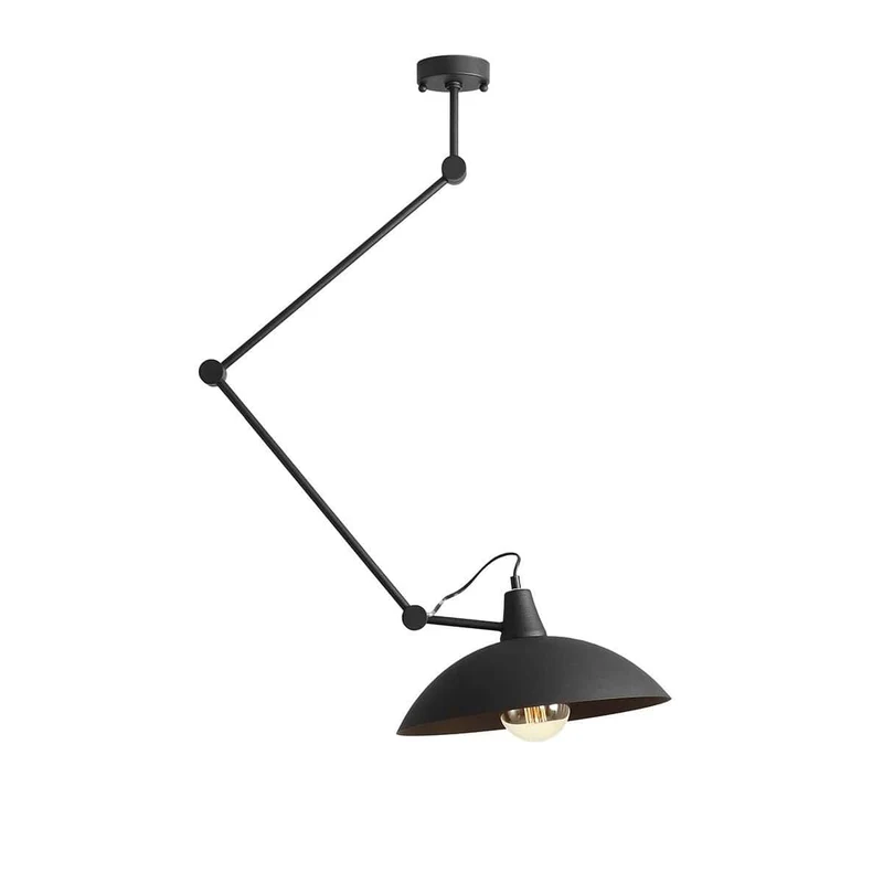Lampada a sospensione MELOS black - h45-137 cm