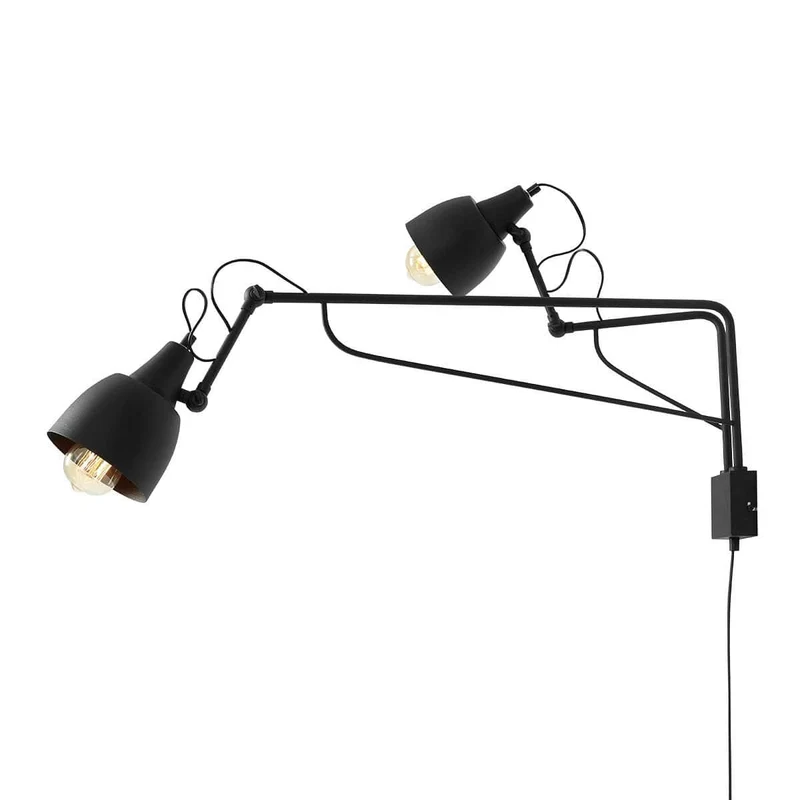 Lampada da parete SOHO black - 18 x h28,5 cm