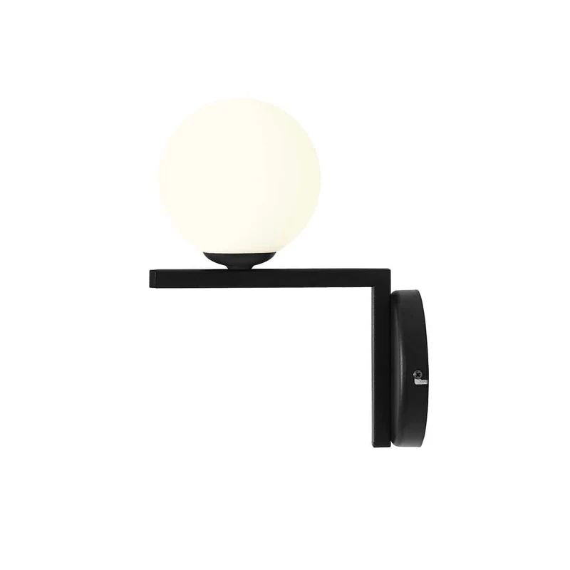Lampada da parete ZAC black - 14 x h31 cm