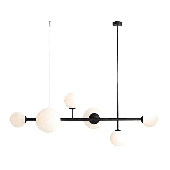 Lampada a sospensione DIONE black 6 luci - 130 x h110 cm