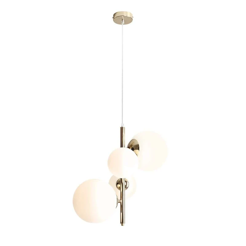 Lampada a sospensione BLOOM gold 4 luci - 46 x h120 cm