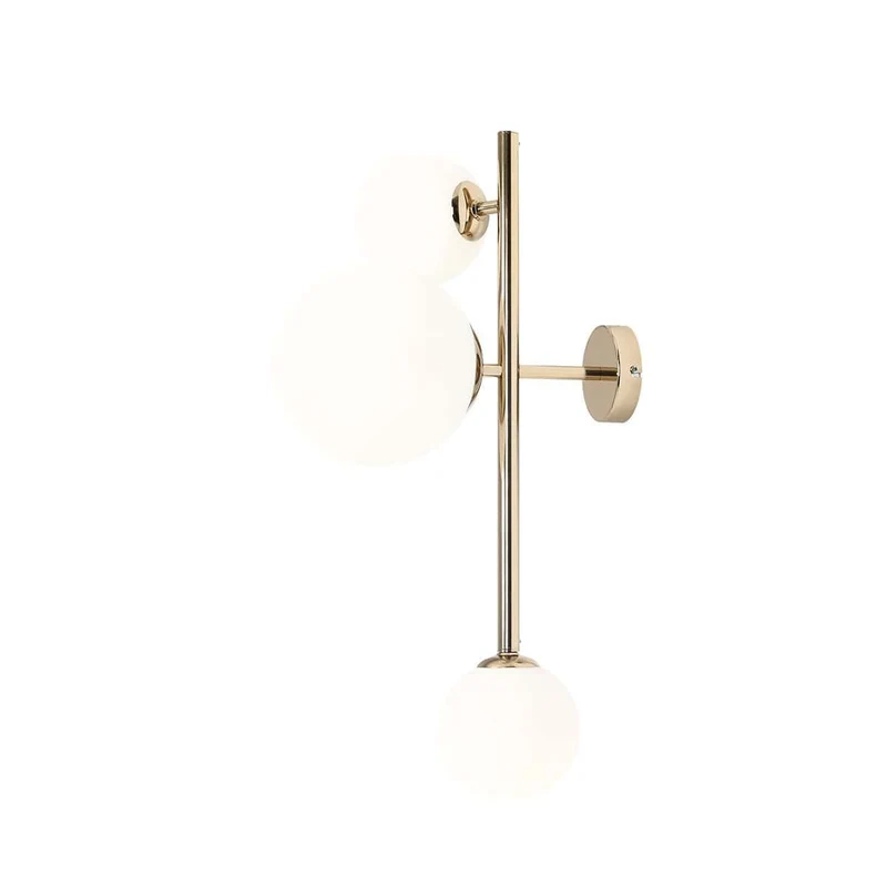 Lampada da parete DIONE gold 3 luci - 25 x h67,5 cm