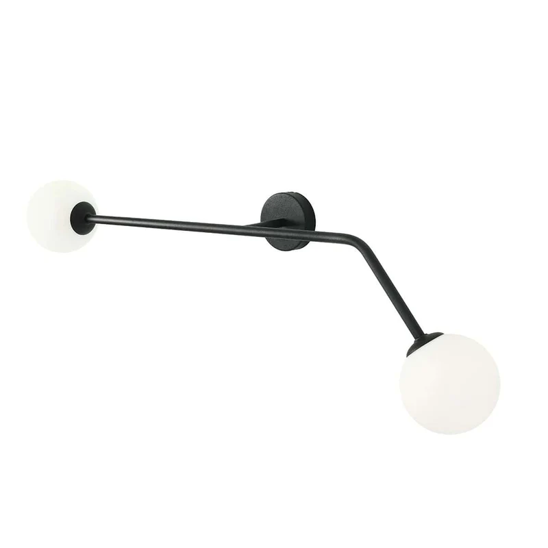 Lampada da parete PURE black - 99 x h14 cm