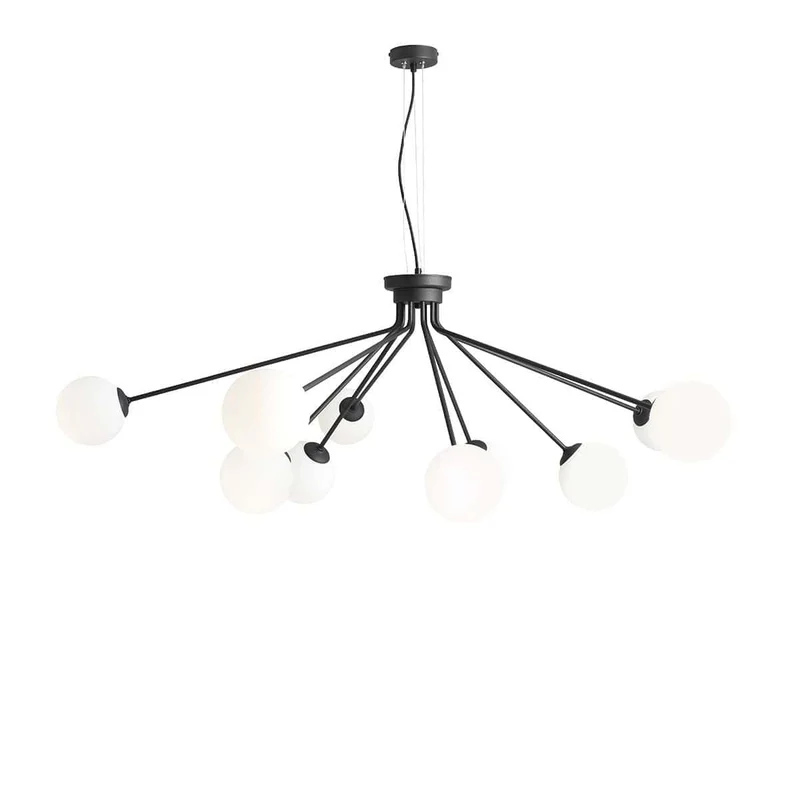 Lampada a sospensione HOLM black X - 140 x h48 cm
