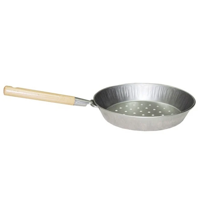 Padella per castagne con manico in legno 26cm