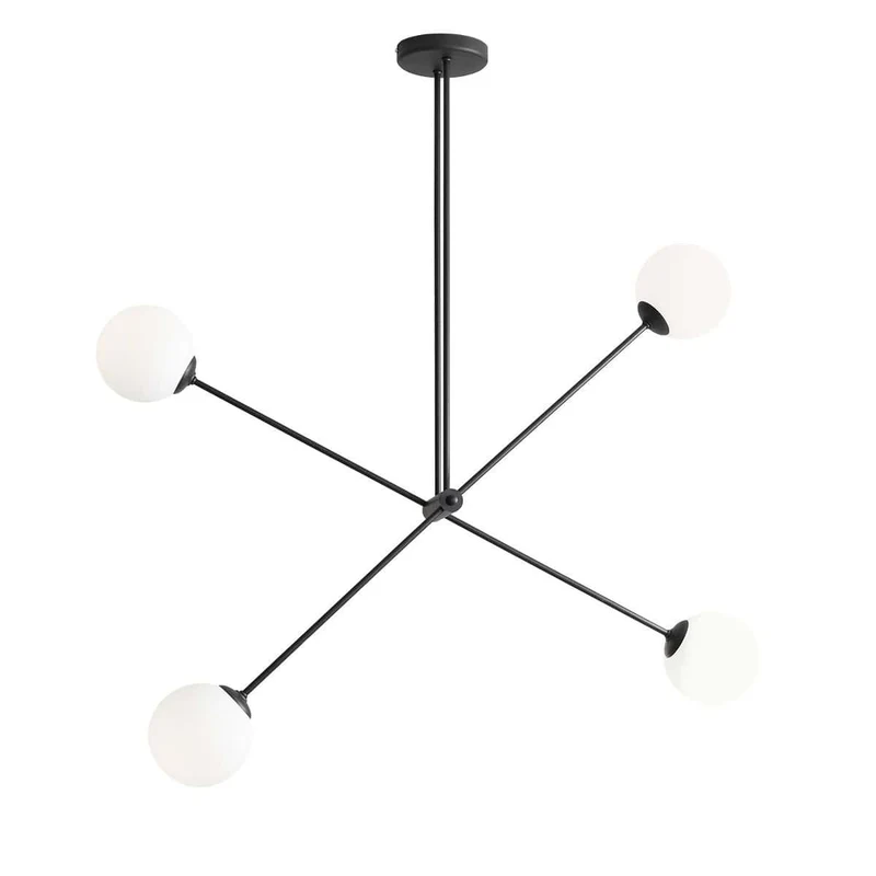 Lampada a sospensione OHIO black IV - 108 x h120 cm