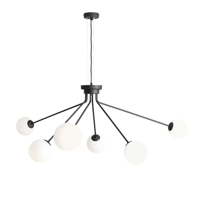Lampada a sospensione HOLM black VI - 123 x h95 cm