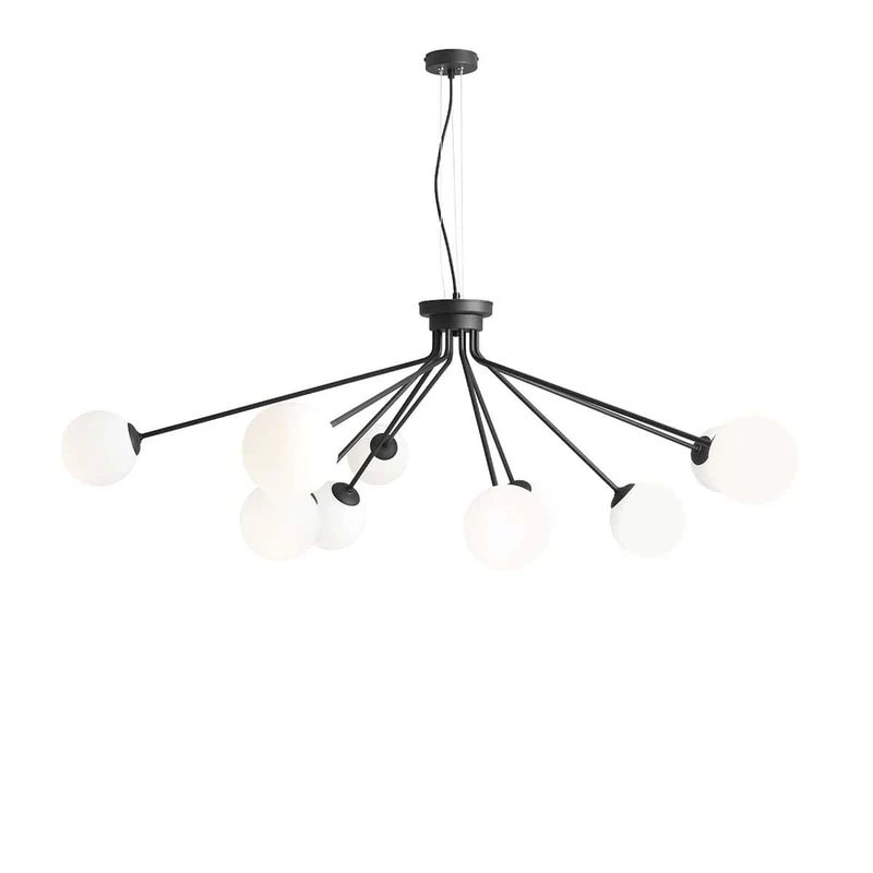 Lampada a sospensione HOLM black X - 140 x h95 cm
