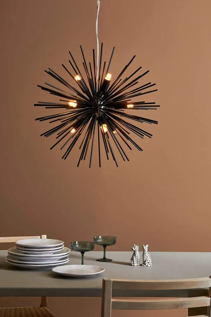 Lampada a soffitto 9L SOLEIL 57cm - Black