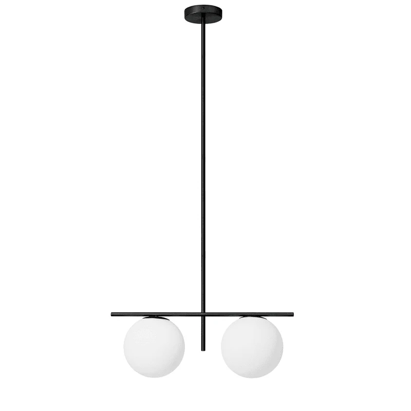 Lampadario JUGEN BLACK sospensione 2 luci