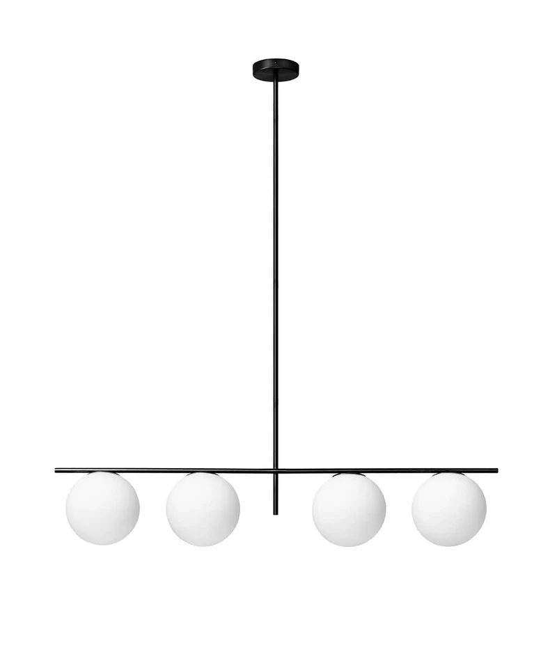 Lampadario JUGEN BLACK sospensione 4 luci