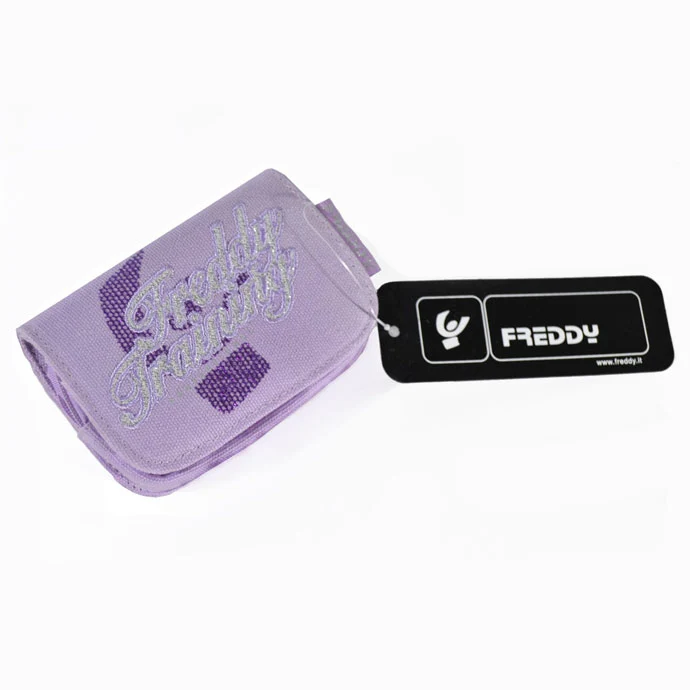 Portafoglio Porta Monete Soldi in Tela Training Fraddy Colore Lilla