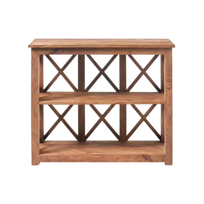 Libreria a scaffale in legno naturale - Sheesham