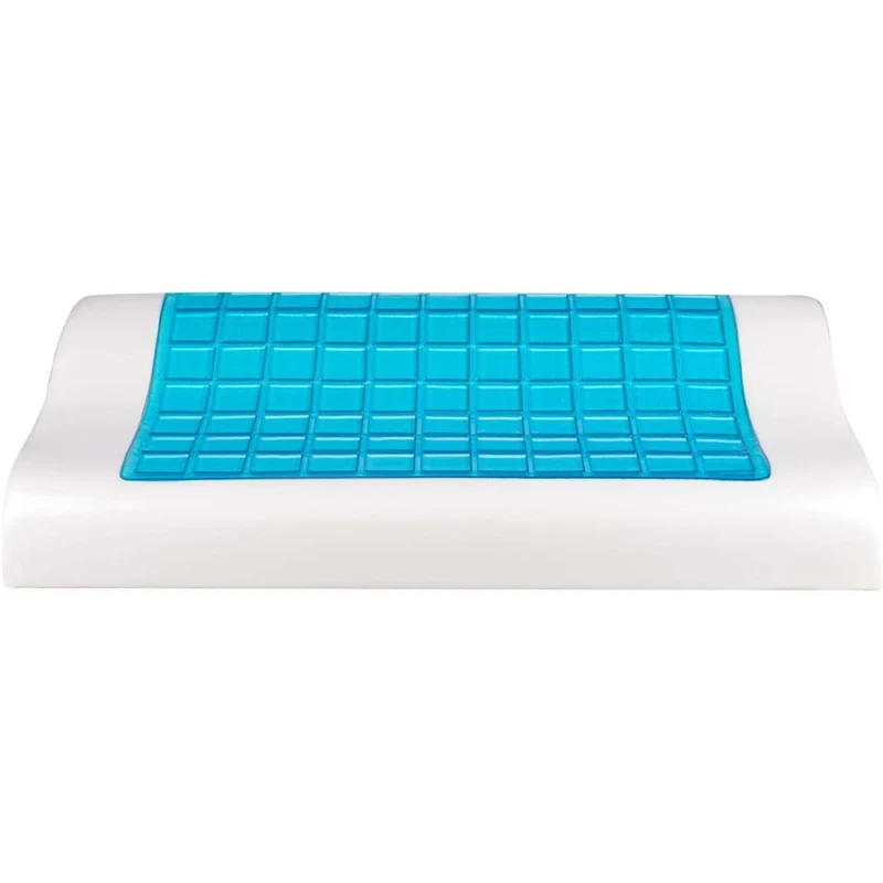 Cuscino Memory Foam con Gel Rinfrescante Sfoderabile Dimensioni 50 x 30 cm