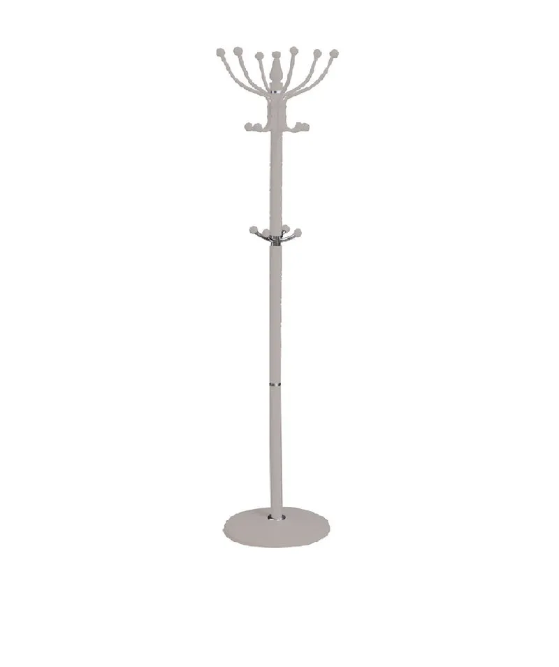 Appendi Abiti cappotti base rotonda Con 16 Ganci Metallo 36x175 cm (Tortora)